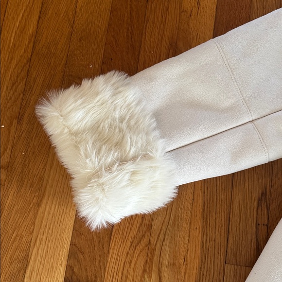 Suede Faux Fur Trim jacket - Picture 12 of 12